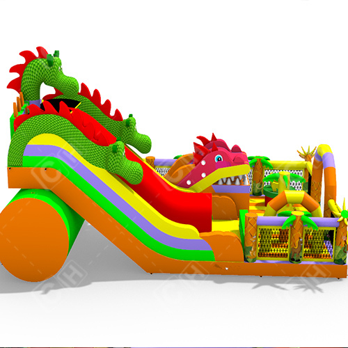 CH Commercial Dragon Inflatable Fun City Modern Design Inflatable Dragon Castle