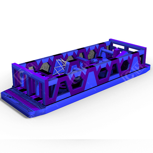 CH Giant High Quality PVC Obstacle Courses Adult Purple Inflatable Obstacle Course