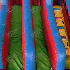 CH Summer Hot Sales Red Yellow And Blue Three Slides Inflatable Water Slide For Kids