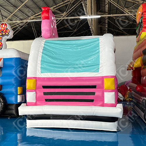 CH Latest Design Pink And White Ice Cream Inflatable Booth Car Tent For Events
