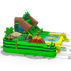 CH Outdoor Commercial Giant Water Slide And Pool Jungle-themed Movable Inflatable Water Park For Adults