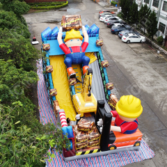 CH New Designer Giant High Quality Robot Theme Inflatable Jumping Bouncer Theme Park With Dry Slide For Outdoor