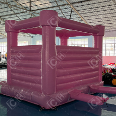 High quality indoor colorful pink inflatable wedding jumping castle house for party