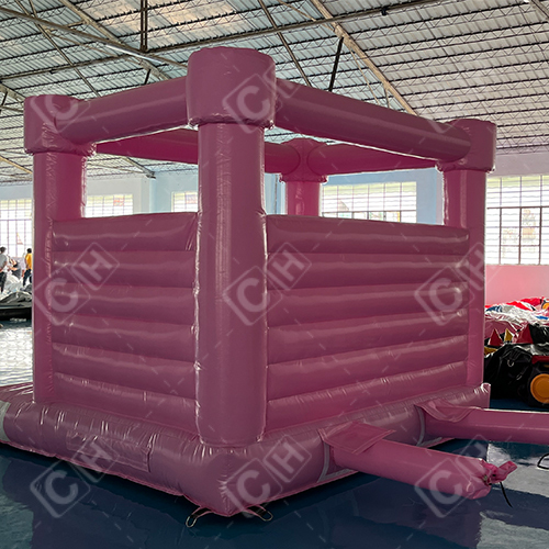 High quality indoor colorful pink inflatable wedding jumping castle house for party