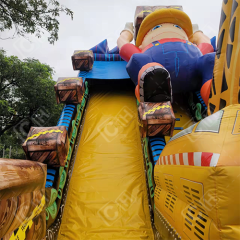 CH New Designer Giant High Quality Robot Theme Inflatable Jumping Bouncer Theme Park With Dry Slide For Outdoor