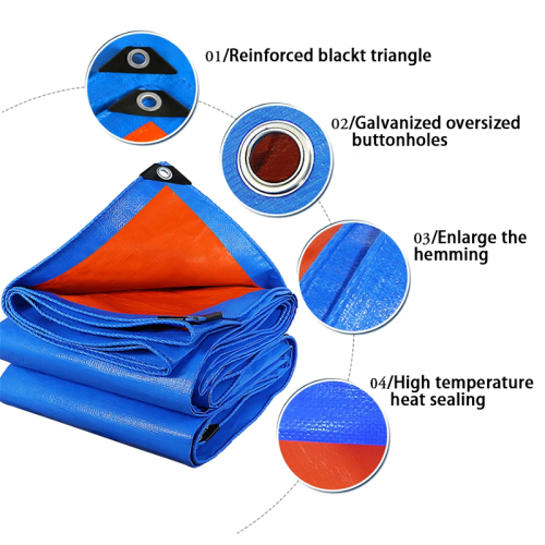CH Blue Tarpaulin Pe Tarpaulin In Guangzhou Waterproof For Inflatable Slide Inflatable Bounce Castle Juegos