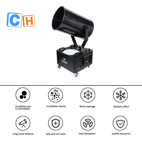 CH 3000W/3500W Shake Head Snow Machine Snow Machine Outdoor Making For Wedding Parties