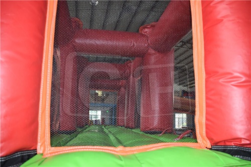 CH Suitable For Children To Play Bounce Toy Pool With Blower Double-layer Inflatable Bounce House Bounce Dry Slide Jump For Party