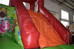 CH Suitable For Children To Play Bounce Toy Pool With Blower Double-layer Inflatable Bounce House Bounce Dry Slide Jump For Party
