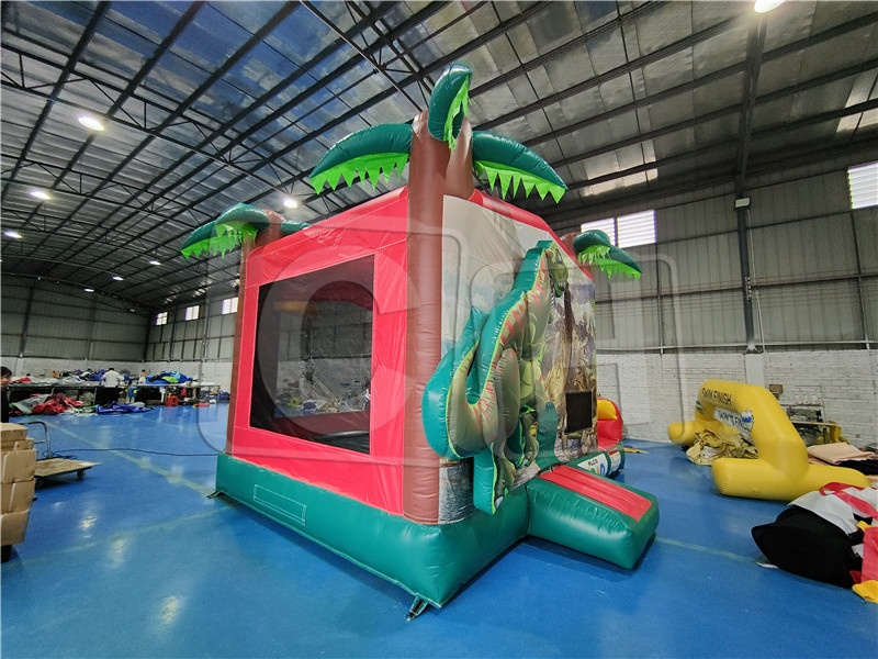 CH New Design Popular Dino Park Inflatable Bouncy Castle Combo Slide Inflatable Bouncer House With Slide Jumping Castle Theme Park