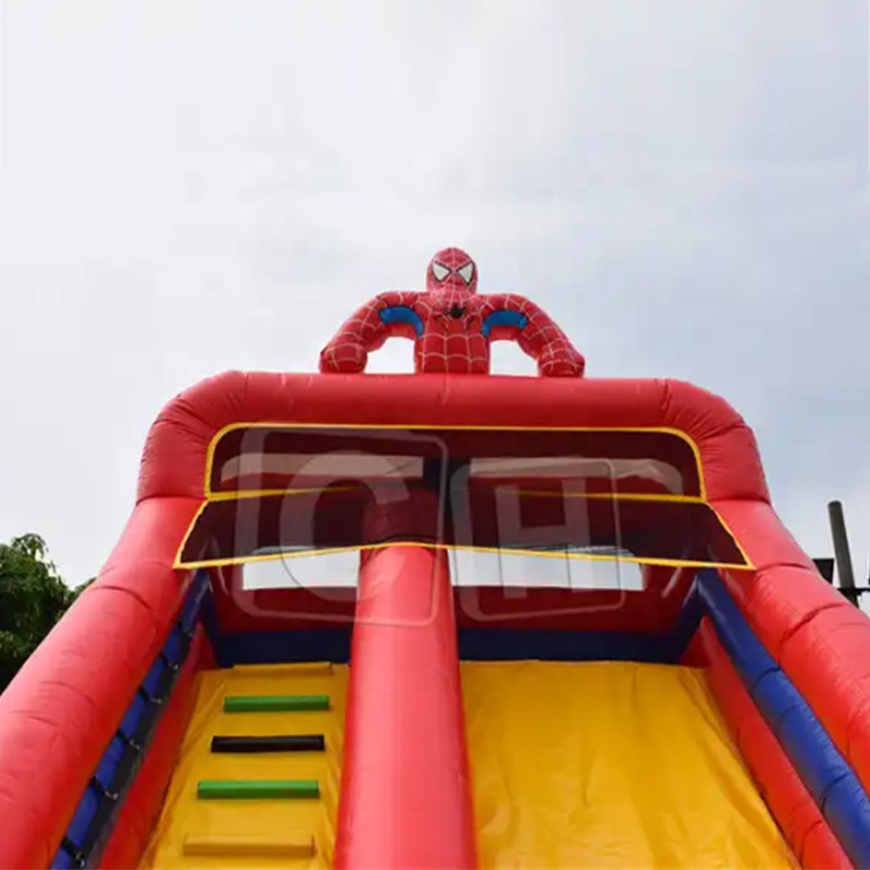 CH Spider Man Bouncy Castle Inflatable Bouncer With Dry Slide,Bounce House Inflatable Bouncer For Kids