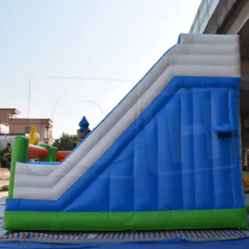 CH Colorful Design Inflatable Cartoon Bouncer With Slide,Inflatable Jungle Small Castle With Slide For Kids