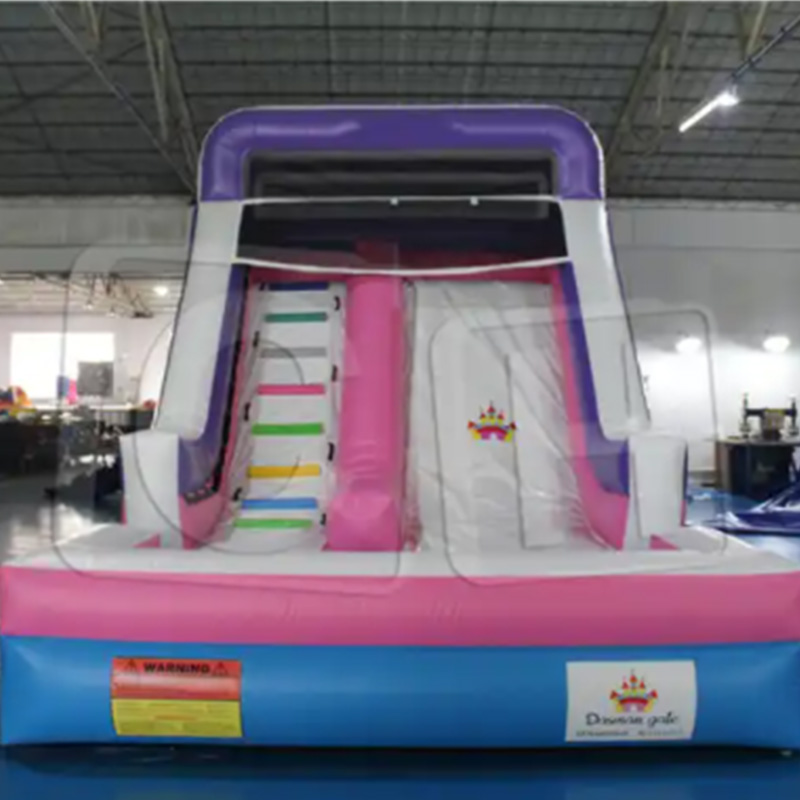 CH Indoor Inflatable Princess Castle Slide For Girl, Inflatable Water Slide With Pool For Summer