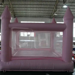 CH Mini Moonwalk Commercial Inflatable Bouncer Jumping Bouncy Castle Jumper PVC Pink Wedding Bounce House For Party