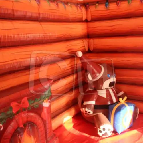 CH New Design Inflatable Cube Santa Grotto Classical Christmas Theme Party Decoration Waterproofed Winter Inflatable House Tent
