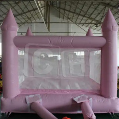 CH Mini Moonwalk Commercial Inflatable Bouncer Jumping Bouncy Castle Jumper PVC Pink Wedding Bounce House For Party