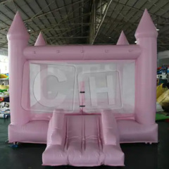 CH Mini Moonwalk Commercial Inflatable Bouncer Jumping Bouncy Castle Jumper PVC Pink Wedding Bounce House For Party