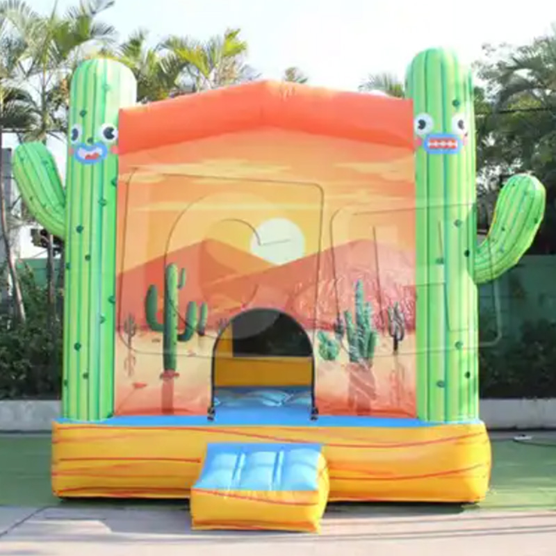 CH Factory Direct Sales Direct House Event Inflatable Cactus Bouncer Castle Bouncy