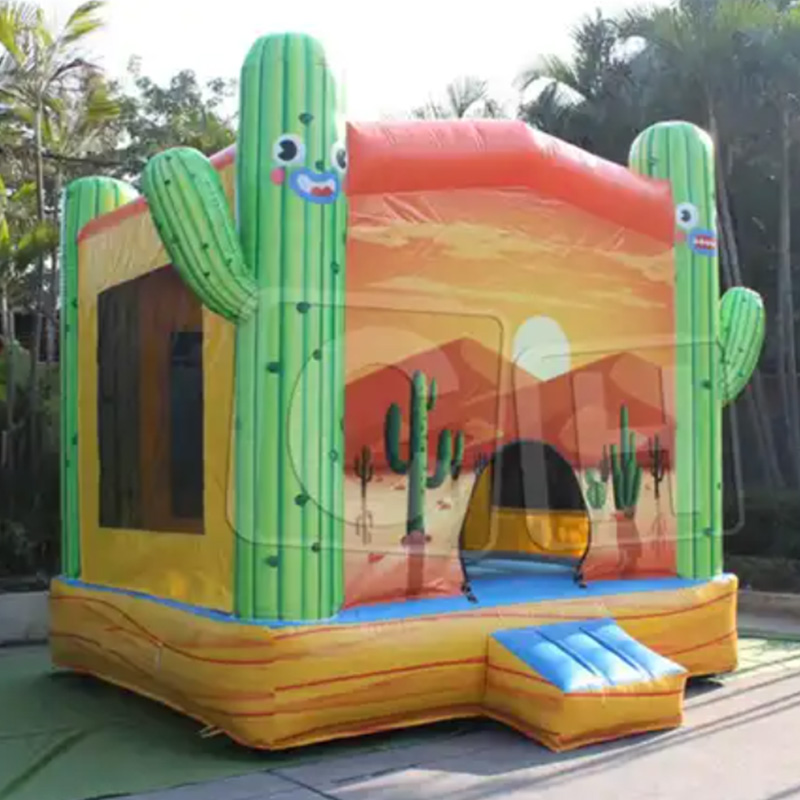 CH Factory Direct Sales Direct House Event Inflatable Cactus Bouncer Castle Bouncy