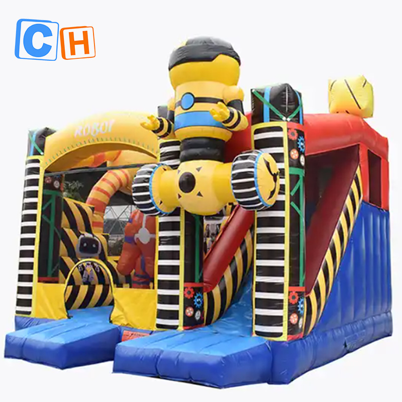 CH Robot Inflatable Combo Bounce House Inflatable Jump Obstacle Bouncer Jumping Castle With Slide Inflatable Combo Bouncer For Sale