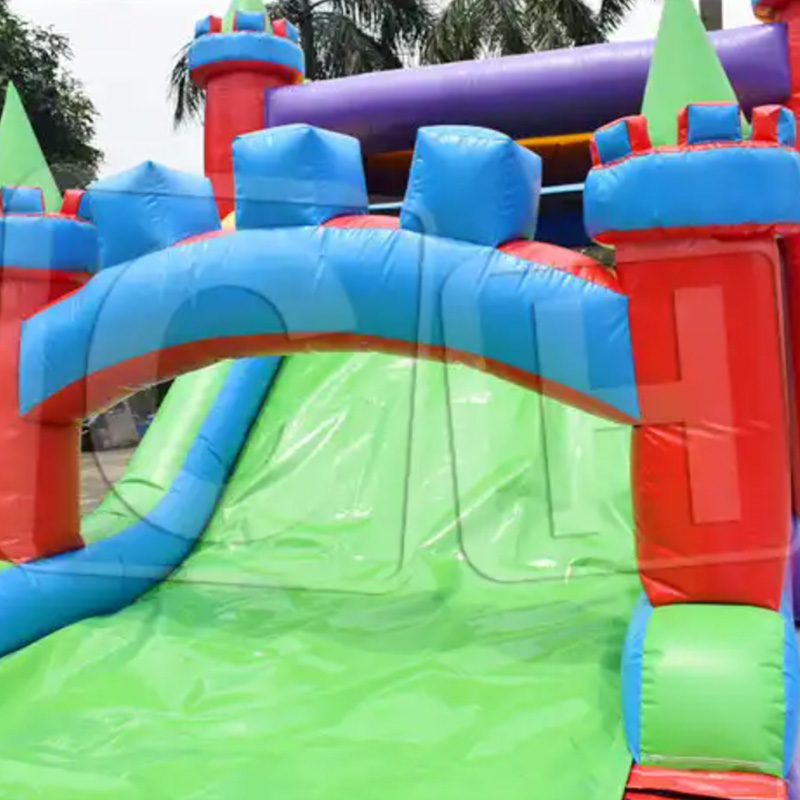 CH Chinese Trampoline Slide Jumping Castles Inflatable Water Slide Water Bounce House With Slide