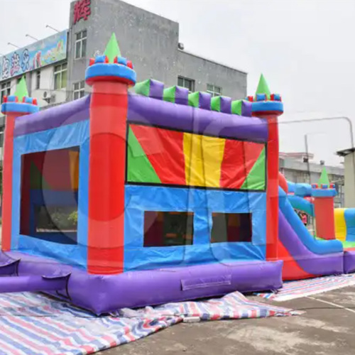 CH Chinese Trampoline Slide Jumping Castles Inflatable Water Slide Water Bounce House With Slide