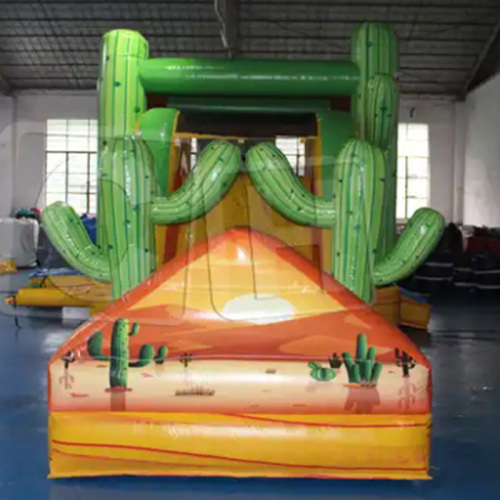 CH Outdoor Colorful Castle Bounce House Kids Cactus Jumper Bouncer Inflatable Combo