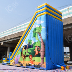 CH Factory Price Cartoon Inflatable Dry Slide Outdoor Inflatable Bouncer Slide Inflatable Castle Slide