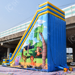 CH Factory Price Cartoon Inflatable Dry Slide Outdoor Inflatable Bouncer Slide Inflatable Castle Slide