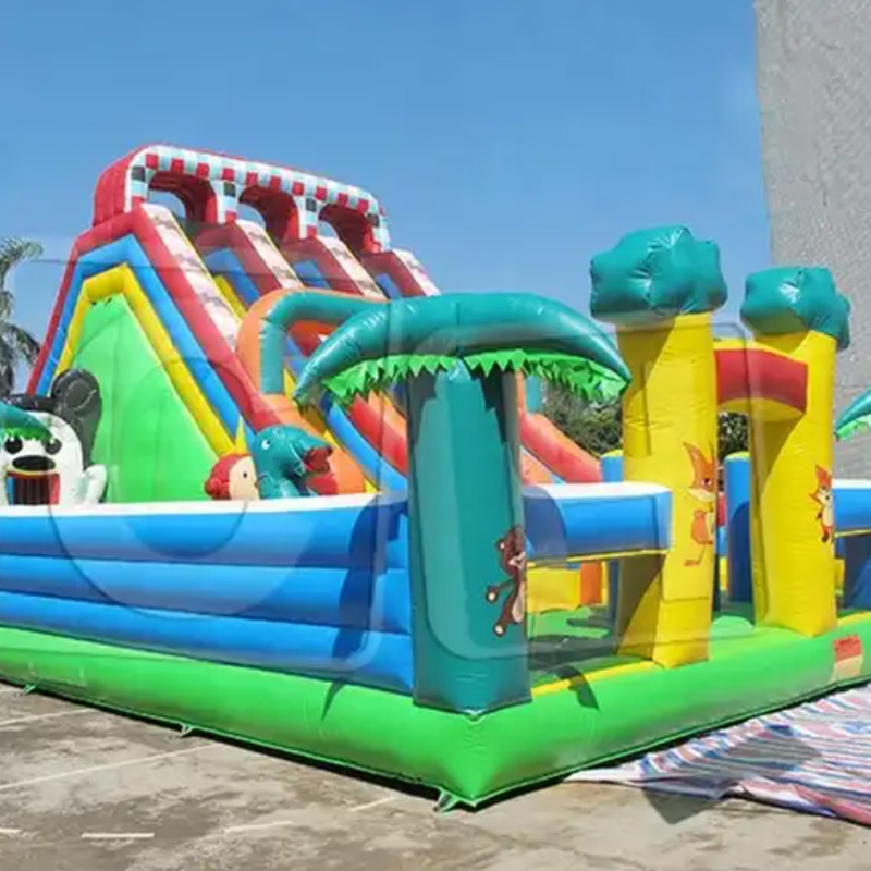CH Inflatable Amusement Park For Kids Commercial Inflatable Fun City For Rental Good Quality Inflatable Bouncy Castle