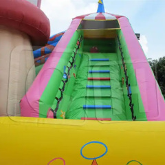 CH Customized Most Interesting Inflatable Circus Castle With Giant Slide