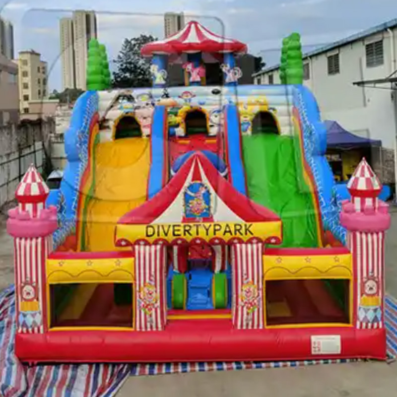 CH New Design Hot Selling Outdoor Inflatable Jumping Bouncy Castle Entertainment City With Slide Bounce Inflatable Bouncer Castle