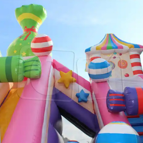 CH Inflatable Bounce Castle Factory CH Colorful Candy Cakes Inflatable Castle