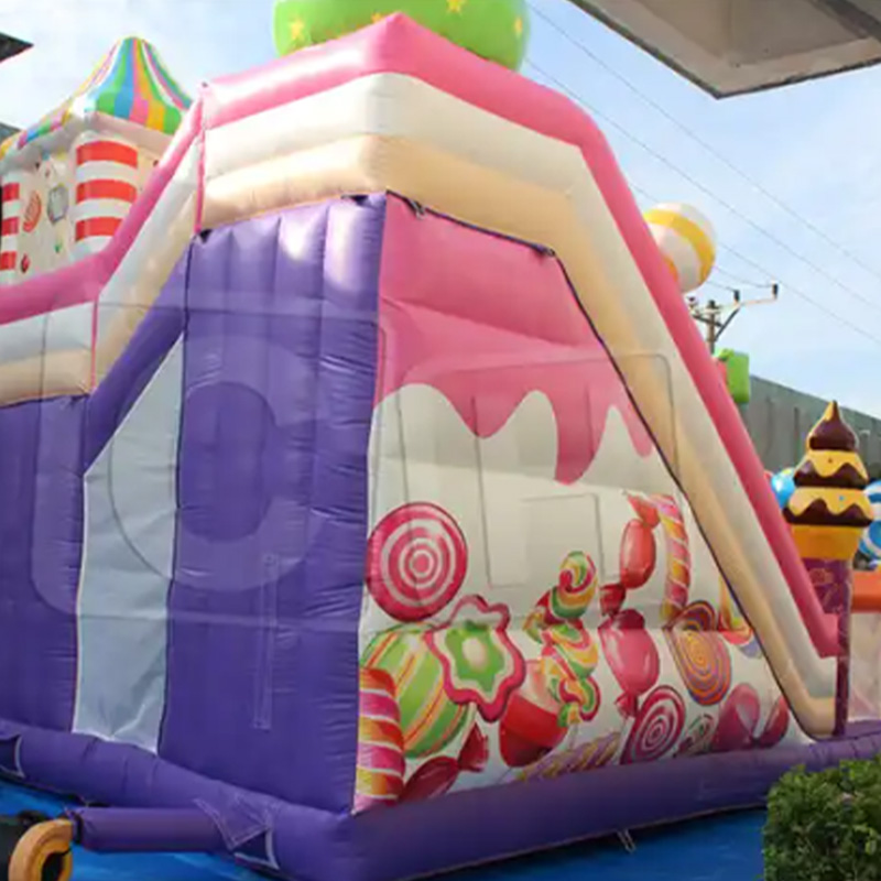 CH Inflatable Bounce Castle Factory CH Colorful Candy Cakes Inflatable Castle