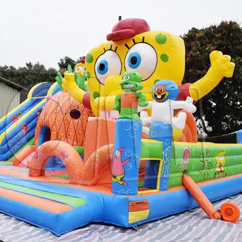 CH Inflatable Bouncy Slide Giant Outdoor Inflatable Fun City Playground