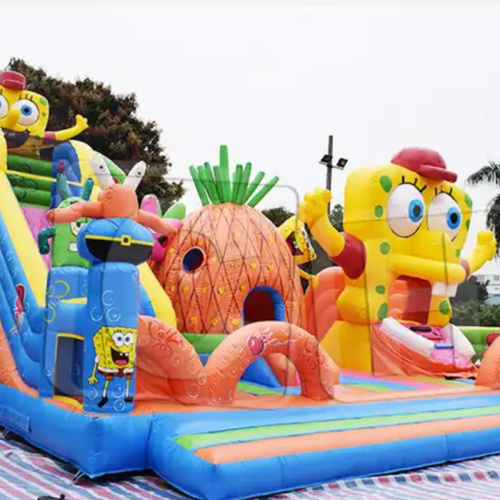CH Inflatable Bouncy Slide Giant Outdoor Inflatable Fun City Playground
