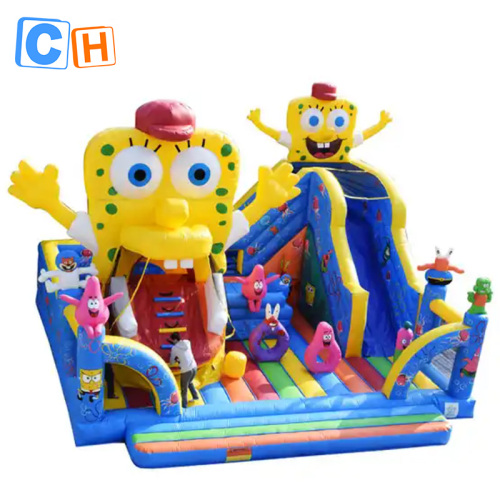 CH Inflatable Bouncy Slide Giant Outdoor Inflatable Fun City Playground