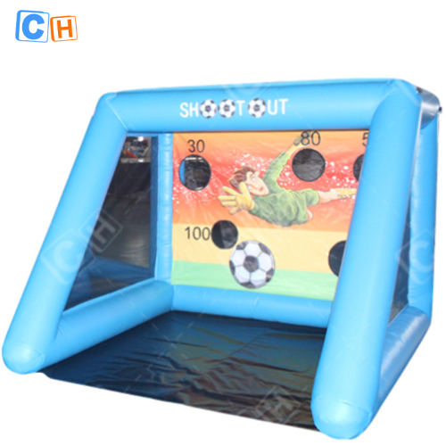 Inflatable Soccer Shootout Game Portable Inflatable Football Shooting Target Post Gate Inflatable Football Goal For party
