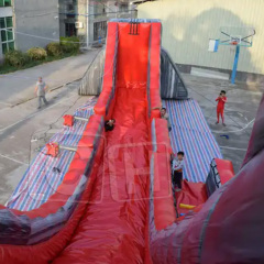 CH Giant Commercial Exciting Rope Way Side&Slip Inflatable Slide/Inflatable Sky Slide Adult Size