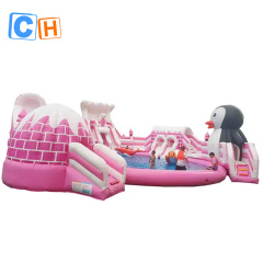 CH Hot Sale Inflatable Water Slide Inflatable Water Park Inflatable Water Games Aqua Park With Pools Swimming Ball Toys Pools