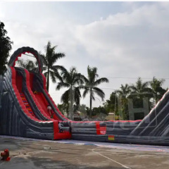 CH Giant Commercial Exciting Rope Way Side&Slip Inflatable Slide/Inflatable Sky Slide Adult Size