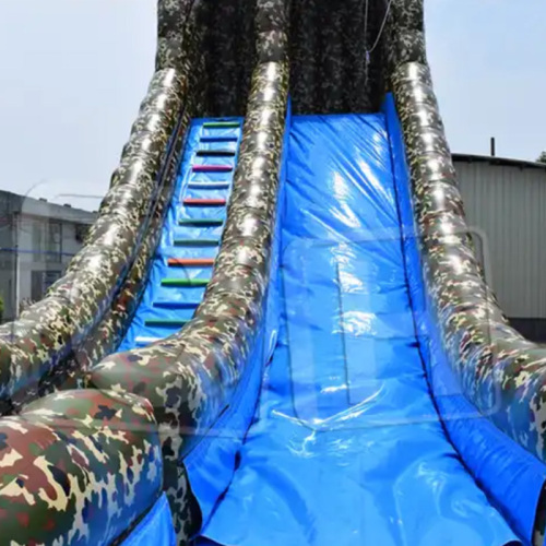 CH Giant Camouflage Cableway Air Slide Inflatable Slip And Slide Adult Size Scream Slide