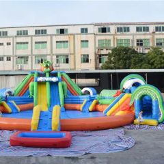 CH Classic Mobile Inflatable Dragon Theme Water Park For Kids And Adults