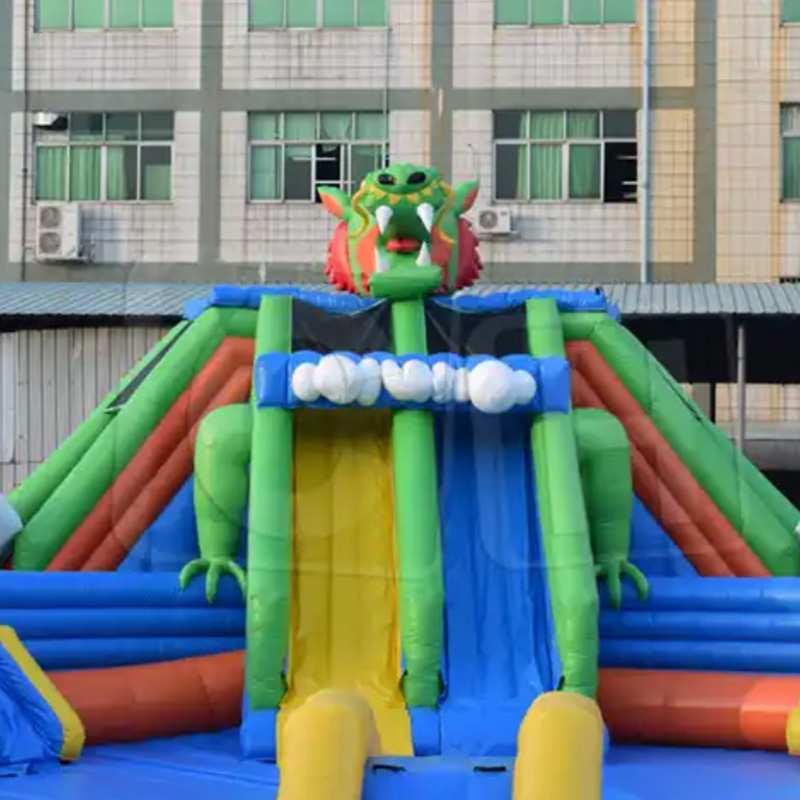 CH Classic Mobile Inflatable Dragon Theme Water Park For Kids And Adults