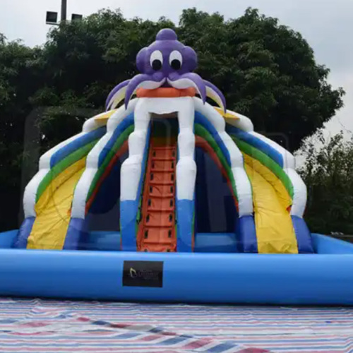 CH Attractive Inflatable Water Park Slide Inflatable Slides Commercial Inflatable Water Slide With Pool For Sale