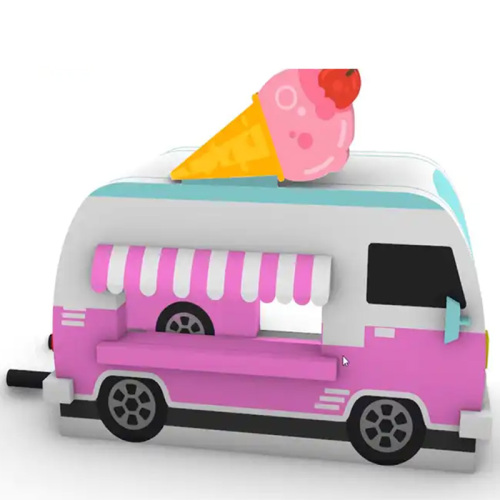 CH Latest Design Pink And White Ice Cream Inflatable Booth Car Tent For Events