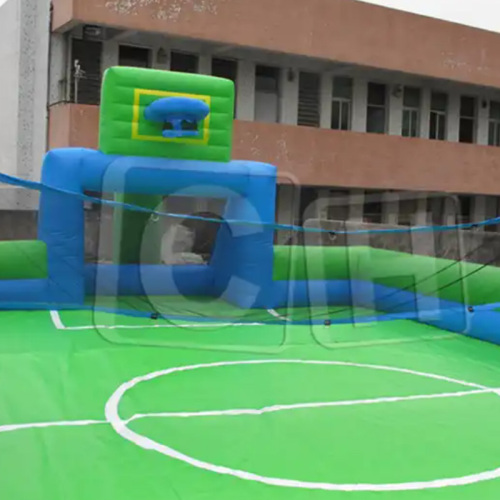CH Fast Delivery Inflatable Football Field, Football Match Game With Soap For Adult