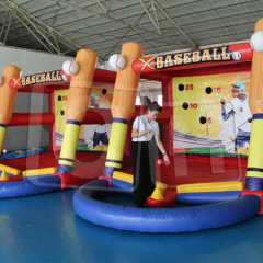 CH Single-Person Indoor Or Outdoor Inflatable Sport Game Custom Inflatable Baseball Goal Game Inflatable Baseball Game For Events