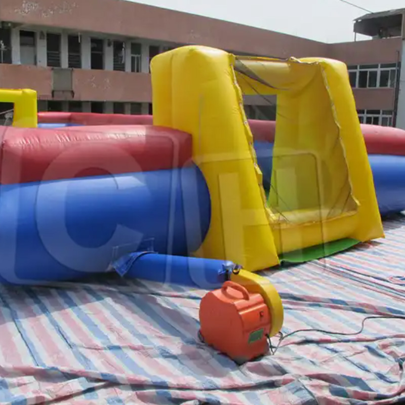 CH High Quality Customized Size Inflatable Football Field ,New Inflatable Soccer Filed Water Football Game For Adults