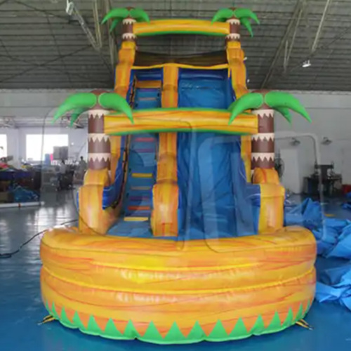 CH Commercial Colorful Theme Inflatable Water Slides Outdoor Inflatable Playground Water Slide PVC Inflatable Big Iumping Slide
